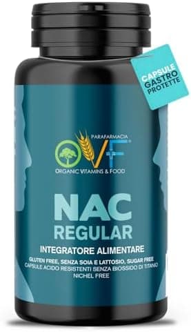 OVF NAC N-Acetil-Cisteina 600mg | Perfetto per stimolare la rigenerazione del glutatione e promuovere la disintossicazione | 60 capsule (2 mesi di fornitura) | 100% Made in Italy