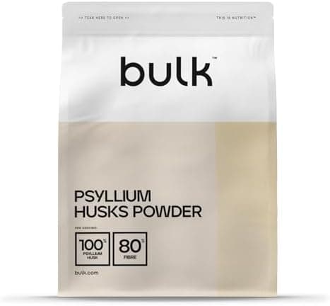 Bulk Pure Psyllium Husk Powder, High in Fibre, 500 g, Packaging May Vary