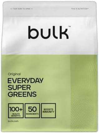 Bulk Everyday Super Greens Polvere | Originale | 30 Porzioni | Con 50 Vitamine, Minerali & Superfood | Ricco di Vitamina C, D & B12 | Supporta Immunità & Benessere