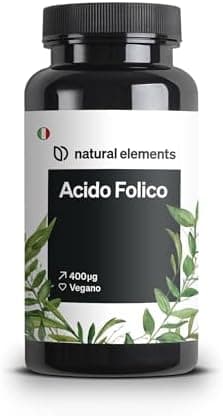 Acido folico – 400 capsule – 400 mcg per dose giornaliera – Fertilità e gravidanza – Vegano, ad alto dosaggio, senza additivi inutili – prodotto e testato in laboratorio in Germania Generico - integratore