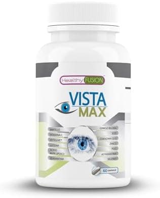 Healthy Fusion Integratori Occhi Con Luteina E Zeaxantina | Potente Ottimizzatore E Protettore Della Visione | Trattamento della salute degli occhi | 60 capsules