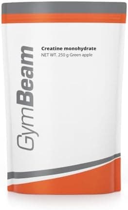 GymBeam Creatina Monoidrata 100%, Polvere Altamente Solubile, Migliora le Prestazioni in Allenamenti di Alta Intensità, Ideale per Atleti di Forza e Sport di Squadra (250 g, Green Apple)