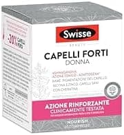 Swisse Capelli Forti Donna, Integratore Alimentare che Combina Vitamine, Minerali ed Estratti di Erbe Naturali, Utili per Mantenere la Forza del Capello, 30 Compresse da 1460 mg Generico - integratore