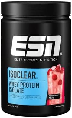ESN Isoclear Proteine Isolate del Siero di Latte in Polvere, Ciliegia, 908 g, Pr