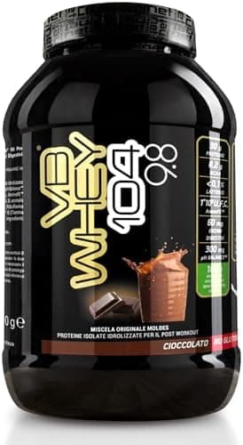 NET Integratori VB WHEY 104 9.8 Optipep - 900g Cioccolato - Proteine Isolate Idrolizzate per via Enzimatica Con EAA e BCAA - Massimizza Sintesi Proteica, Crescita e Mantenimento Muscolare
