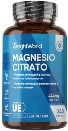 Magnesio Citrato Tamponato 444mg 240 Capsule Vegane