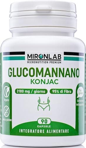 Glucomannano di Konjac 3000mg 180 Capsule WeightWorld - integratore