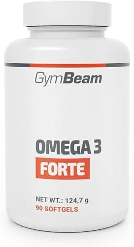 GymBeam Omega 3 Forte Capsule, 1000mg di Olio di Pesce per Porzione, Contiene EPA e DHA, Supporto per la Salute del Cuore, Funzioni Cerebrali e Protezione della Vista (90 cps) Generico - integratore