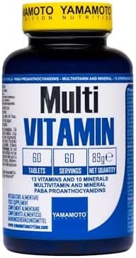 YAMAMOTO Nutrition, Multi VITAMIN 60 Compresse, Integratore Alimentare con Vitamine e Minerali, Multivitaminico e Multi Minerale Completo Multi - integratore