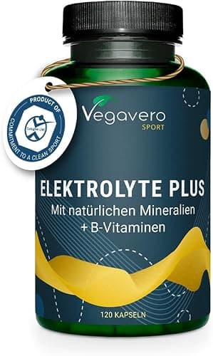 Integratore Elettroliti Vegavero® | Magnesio, Potassio, Cloruro e Calcio | Integratori Sali Minerali Sport | con Aquamin™ e ConcenTrace® | No OGM | Vegan Generico - integratore