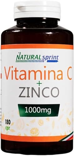 Vitamina C 1000mg Pura Alto Dosaggio - 180 Compresse Vegane - 6 Mesi di Fornitura - Acido Ascorbico - Prodotto in Europa - Nu U Nutrition Generico - integratore