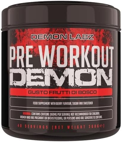 Pre Workout Demon - Integratore pre workout potente con Creatina, Caffeina, Beta-Alanina e Glutammina (360g) Generico - integratore