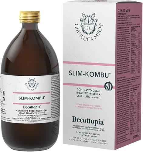 Gianluca Mech - Slim-Kombu, Integratore Alimentare Gluten Free Secondo il Metodo Decottopia al Gusto di Stevia - 500 ml Generico - integratore