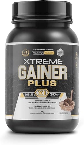 Healthy Fusion Extreme Gainer | Con Proteine del Siero del Latte, Magnesio, Farina d'avena e Maca | Aumentatore di peso | Pre e post-allenamento | Cioccolato 1,5kg Generico - integratore