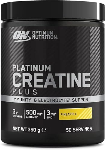 Optimum Nutrition Platinum Creatina Plus in Polvere, Gusto Ananas, 350g, 50 Porzioni Generico - integratore