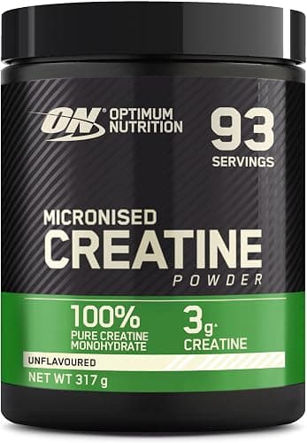 Optimum Nutrition Creatina Monoidrata Micronizzata in Polvere, Creatina Pura al 100% - Integratore per Migliorare Forza e Performance Muscolare, Pre e Post Workout, Senza Aroma, 317 g (93 Porzioni) Generico - integratore