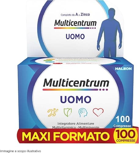 Multicentrum Uomo 50+ Integratore Alimentare Multivitaminico Completo, con Vitam