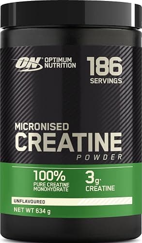 Optimum Nutrition Creatina Monoidrata Micronizzata in Polvere, Creatina Pura al 100% - Integratore per Migliorare Forza e Performance Muscolare, Pre e Post Workout, Senza Aroma, 634 g (186 Porzioni) | Non Aromatizzato, 186 Porzioni, Complemento per Sostenere Forza e Potenza Muscolari,Pre e Post Allenamento Optimum Nutrition - integratore