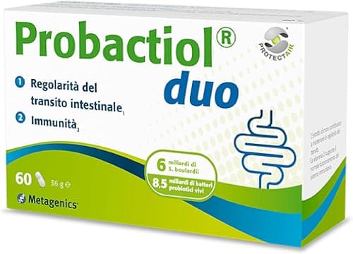 Metagenics Probactiol Duo - Equilibrio della Flora Intestinale - Regolarità del Transito - Immunità - 60 Capsule Metagenics - integratore