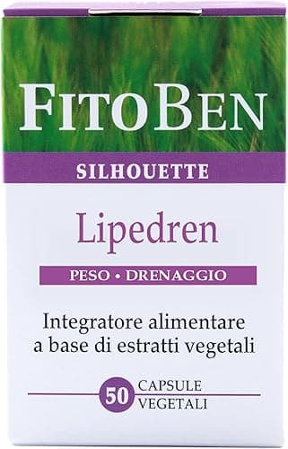 Fitoben | Lipedren Integratore Naturale per il Drenaggio dei Liquidi, il Microcircolo e l'Equilibrio del Peso Corporeo, 50 Capsule Vegetali Generico - integratore