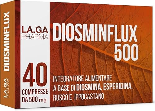 Vegavero Diosmina + Esperidina Alto Dosaggio | 120 caspule | 100% NATURALE con Rutina, Ippocastano e Rusco | Integratore Flavonoidi per Microcircolo, Circolazione Gambe e Vene Varicose | Vegan