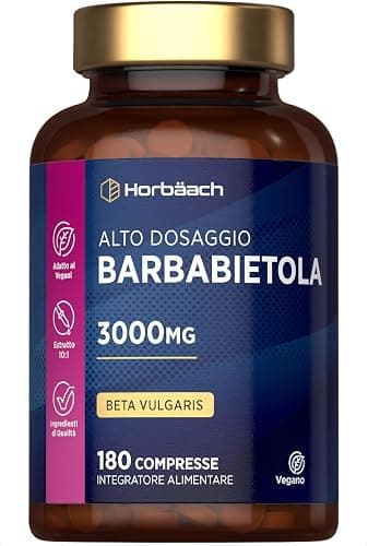 Barbabietola Rossa Compresse 3000mg | Beetroot Supplement | Booster Superfood di Ossido Nitrico | 180 Compresse Vegane | Horbaach Generico - integratore